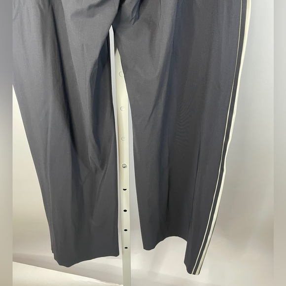 Athleta | Meridian Wide Leg Pants Side Stripes High Rise Black White Size Small - Picture 7 of 10
